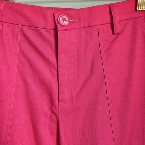 The Kit New Tracee Pants Organic Cotton High Rise Wide Leg Pop Pink Women SZ 8 - Picture 5 of 12